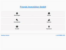 Tablet Screenshot of friends-immobilien.at